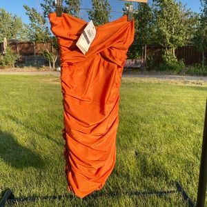 $80 Tiger mist strapless dress new with tags